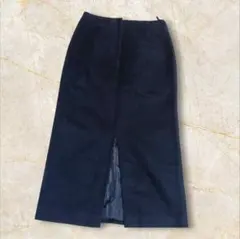 美品　ロングスカート　タイト　ストレート　オフィスカジュアル裾スリット　秋冬