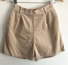 WEGO STANDARD コーデュロイ　ショートパンツ　F ベージュ
