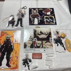 僕のヒーローアカデミア、爆豪勝己のアクリルスタンド＆キーホルダーセット