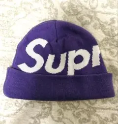 【レア色‼️】Supreme 紫 ニット帽・ビーニー