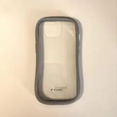 VIAMO スマホケース　グレー　iPhone15 iPhone14