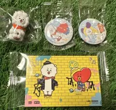 くら寿司　BT21 フィギュア・ステッカー・バッヂ　4点セット