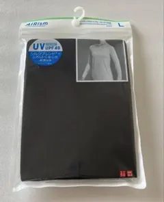 UNIQLO エアリズム UVカット クルーネックT 黒 L