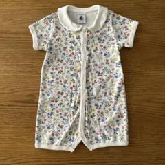 petit bateru プチバトー　花柄ロンパース 60㎝　美品
