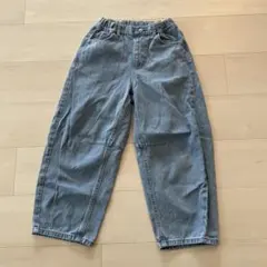 GU デニム ワイドパンツ 130cm