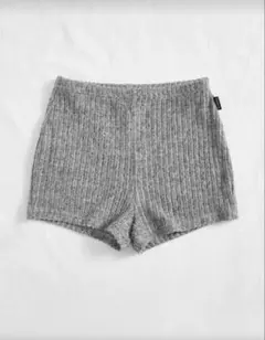 編み込みニットバイカーショーツ xs