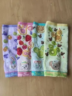 ダッフィーアンドフレンズ ミニタオル4枚セット