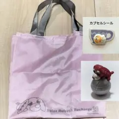 お茶犬 エコバッグ カプセルシール 起き上がりこぼし セット