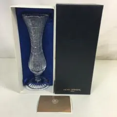 ☆未使用 HOYA CRYSTAL 一輪挿し クリスタルガラス 25cm 花瓶
