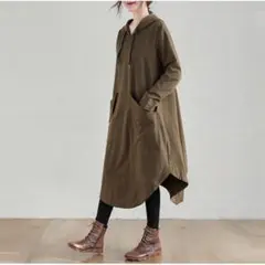 ＸＬ 長袖 ゆったり ワンピース 体型カバー 人気 シンプル カジュアル 可愛い