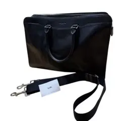 ほぼ未使用⭐︎COACH ビジネスバッグ レザーブラック - メルカリ