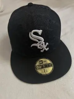 New Era SOX 59FIFTY ブラック キャップ 7 1/8値下げ可能