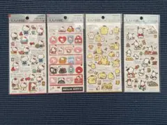 大人の図鑑シール　サンリオ　キティ　ポムポムプリン　ポチャッコ　セット
