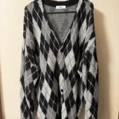 WEGO アーガイル柄 カーディガン