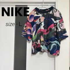 Nike カラフルグラフィック クロップドTシャツ L