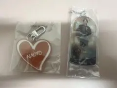 EXILE NAOTO 会場ガチャ ラメネームキーホルダー クリアチャーム