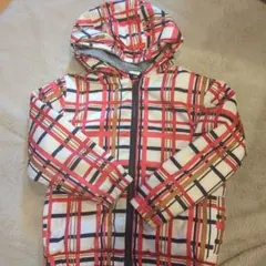 プチバトー　チェック柄ジャケット 116cm