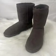 UGG ダークブラウン ムートンブーツ ミドルカット 27.0cm