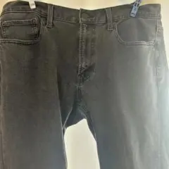 GUスキニーデニムパンツブラックメンズ