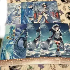 雪ミク 一番くじ S賞 雪ミクオールスターズ クリアポスター 7点