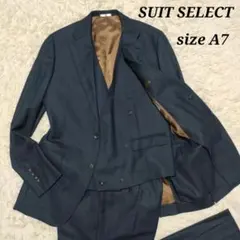 スリーピース　スーツセレクト　マリゾット　スーツ　セットアップ　紺　メンズ　A7