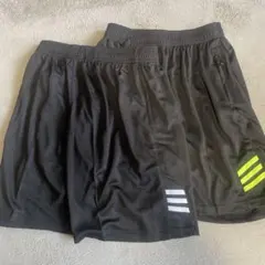 HRUI 黒 ショートパンツ 2枚セット