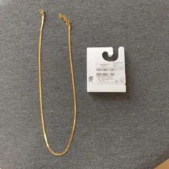 ゴールドシンプルチェーンネックレス ステンレス スネークチェーン