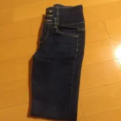 ハイウエストスキニーデニム ダークブルー