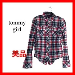 tommy girl ネルシャツ チェック Y2K レディースS B1662