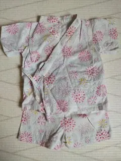 花柄 甚平 90cm 綿100%