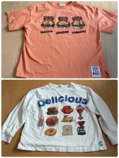 BREEZE × F.O.KIDS 130cm 2枚セット ロンT 半袖Tシャツ