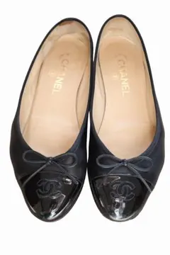 ヴィンテージ　シャネル CHANEL バレエシューズ 39.5 キャンバス ヴィンテージ シャネル CHANEL バレエシューズ 39.5 キャンバス
