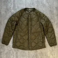 ウルトラライトダウン レディースキルティングジャケットオリーブグリーン L