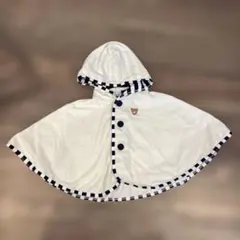 ミキハウス　フード付きポンチョ