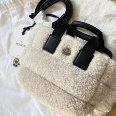 新作◆13.5万MONCLER Micro Caradoc テディ2wayバッグ