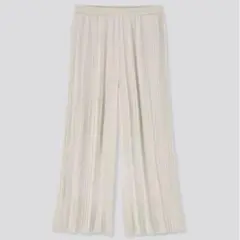 新品未使用　UNIQLO プリーツキュロット Lサイズ ナチュラル