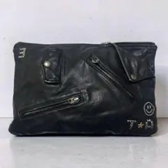 beautiful people RIDERS CLUTCH BAG studs