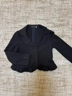 BeBe ブラック フリルジャケット 130