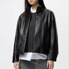 ユニクロ コーティングオーバーサイズブルゾン