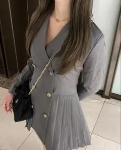 GRL グレイル プリーツテーラードジャケット[tu1418] Mサイズ