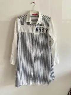 graniph Beatles HELP ストライプシャツ 長袖のサムネイル