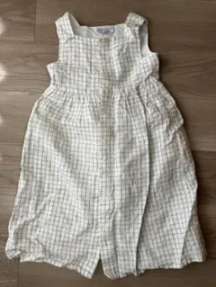 agnès b. ENFANT チェック柄ノースリーブワンピース 6