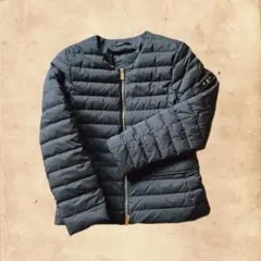 ノーカラーダウンジャケット ダウンジャケット