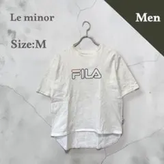 フィラ　半袖 Tシャツ　ビッグロゴ　フィッシュテール　ホワイト　ユニセックス