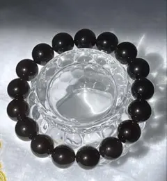 「氷のような透明感｜アイスオブシディアン 12ミリブレスレット 魔除け・厄除け」