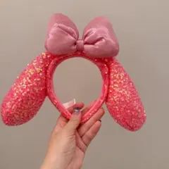 サンリオピューロランド My Melody カチューシャ スパンコール ピンク