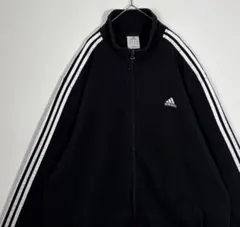 adidasアディダス 刺繍ロゴ　サイドライン　フルジップアップ　スウェットのサムネイル