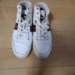 Gucci ホワイト ハイカットスニーカー