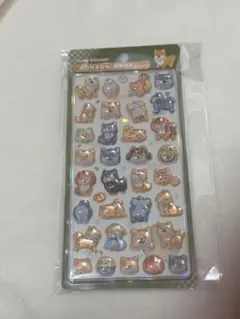 柴犬 和柄 ボンボンドロップシール