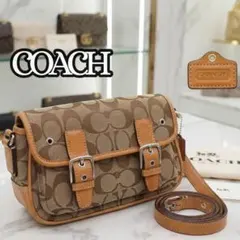 コーチ ポピー 2way ショルダー シグネチャー 斜めがけ - メルカリ